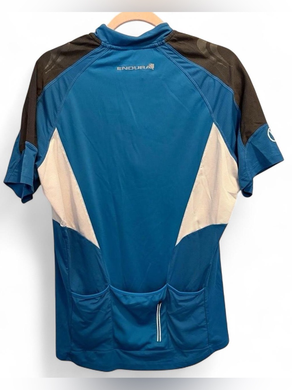 Endura Blue and White Cycling Jersey Large